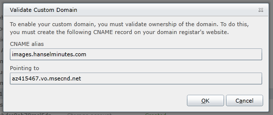 Pointing my custom domain to the CDN