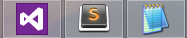 Visual Studio, Sublime Text, and Notepad2