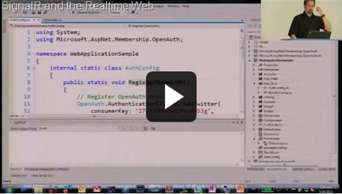 The SignalR and the Realtime Web video