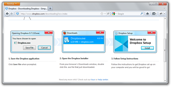 Dropbox - Mozilla Firefox