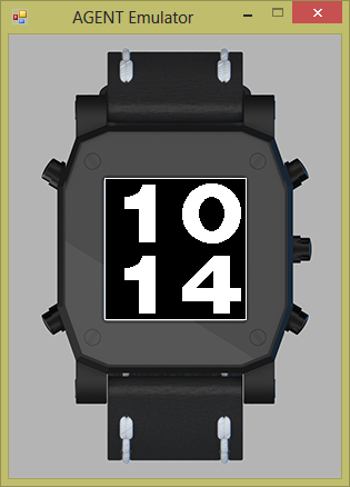 BigDigits example Watch for AGENT Smart Watch