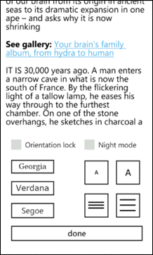 Instapaper for Windows Phone