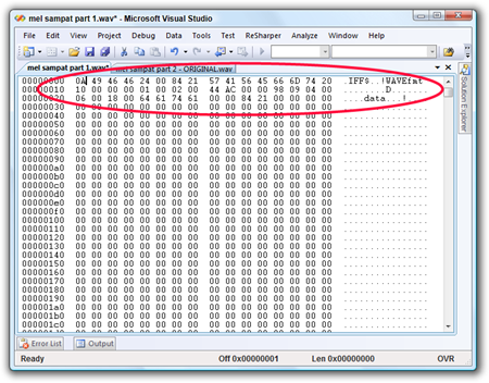 mel sampat part 1.wav - Microsoft Visual Studio (2)