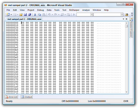 mel sampat part 2 - ORIGINAL.wav - Microsoft Visual Studio