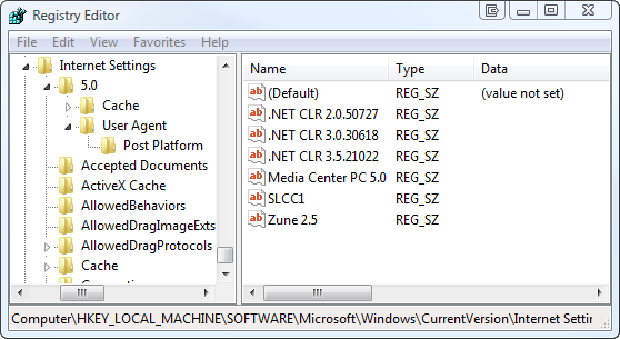 Registry Editor