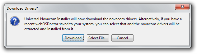 Novacom driver direct download touchpad