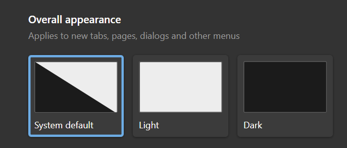 Choose your Theme, Dark or Light