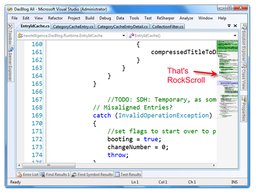 Resharper Visual Studio Scrollbar Stack Overflow